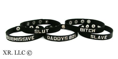 Leather ID Collars- Slut